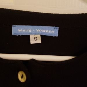 White + Warren black sweater vintage